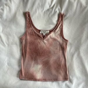 Hippie Rose - pink tie dye tank top